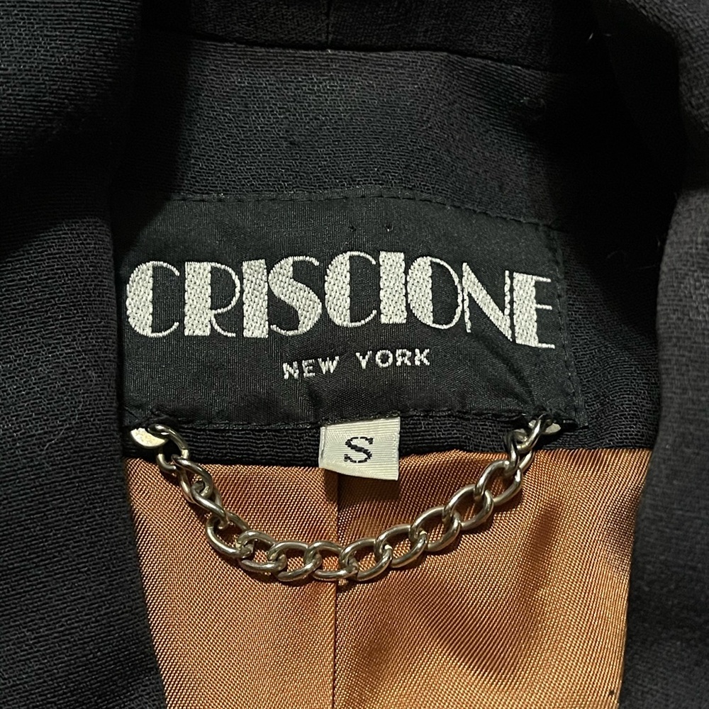 Criscione New York Embellished Black Blazer  Size S